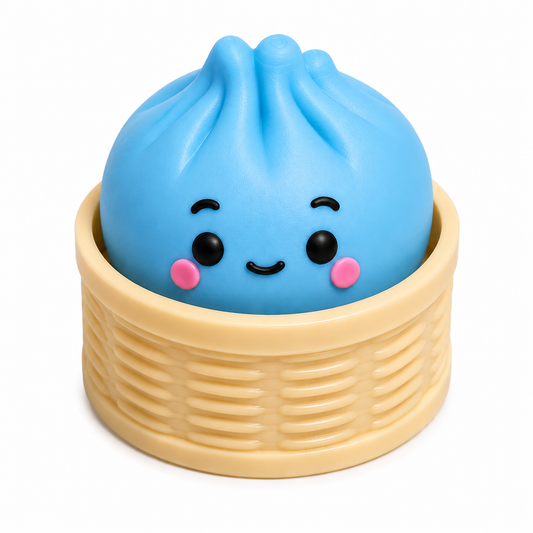 Dumpling Fidge Keychain - Blue
