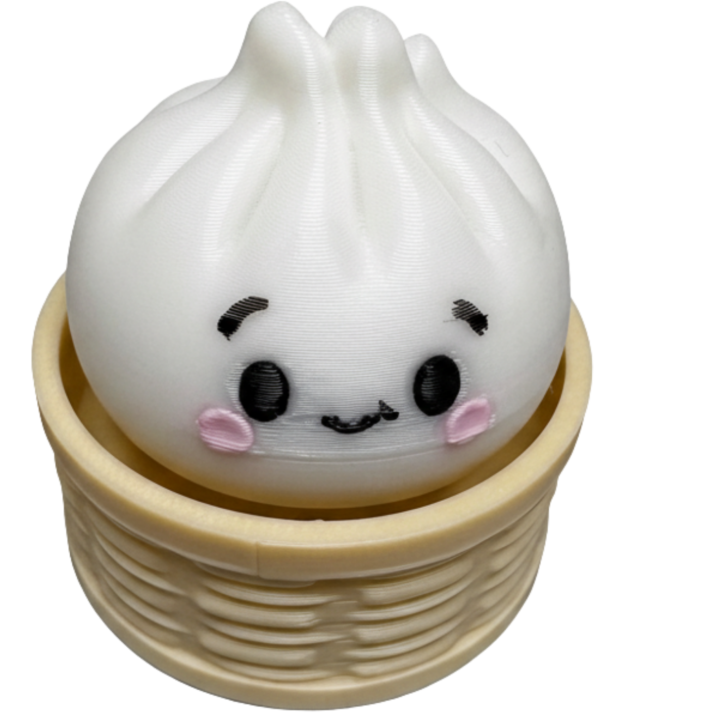 Dumpling Fidge Keychain - White