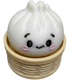 Dumpling Fidge Keychain - White
